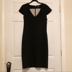 H&M Capped Sleeve Dress Black Size 14